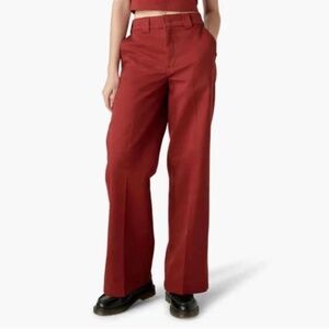 Women's Regular Fit Wide Leg Work Pants